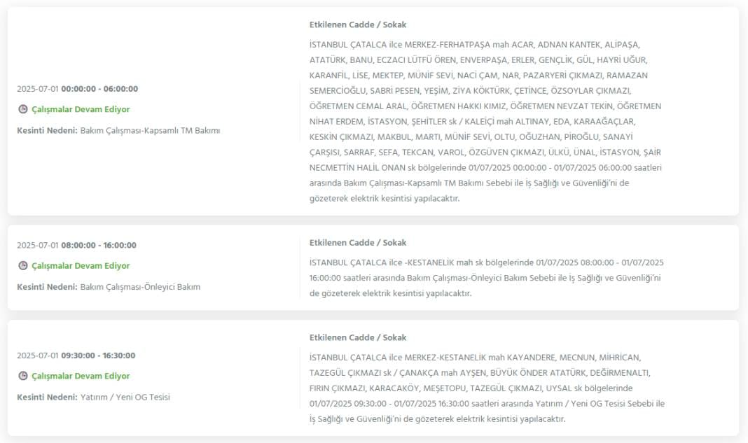 Bu geceden itibaren başlıyor: İstanbul'un 24 ilçesinde dev elektrik kesintisi 19